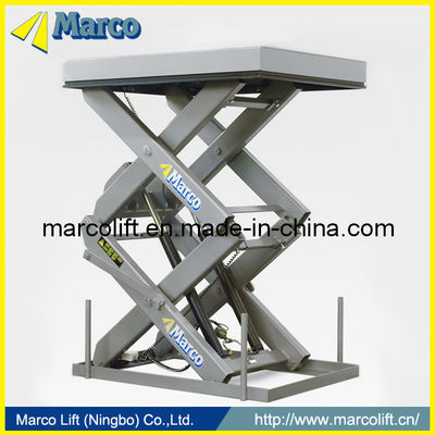2 τόνων CE εγκρίθηκε Marco High Scissor Lift Table με εξατομίκευση και εξατομικευμένο αίτημα